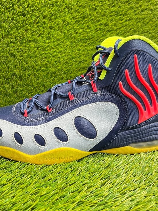 Nike Sonic Flight Mens Size 13 Blue Gray Red Athletic Basketball Shoes Sneakers main image 7